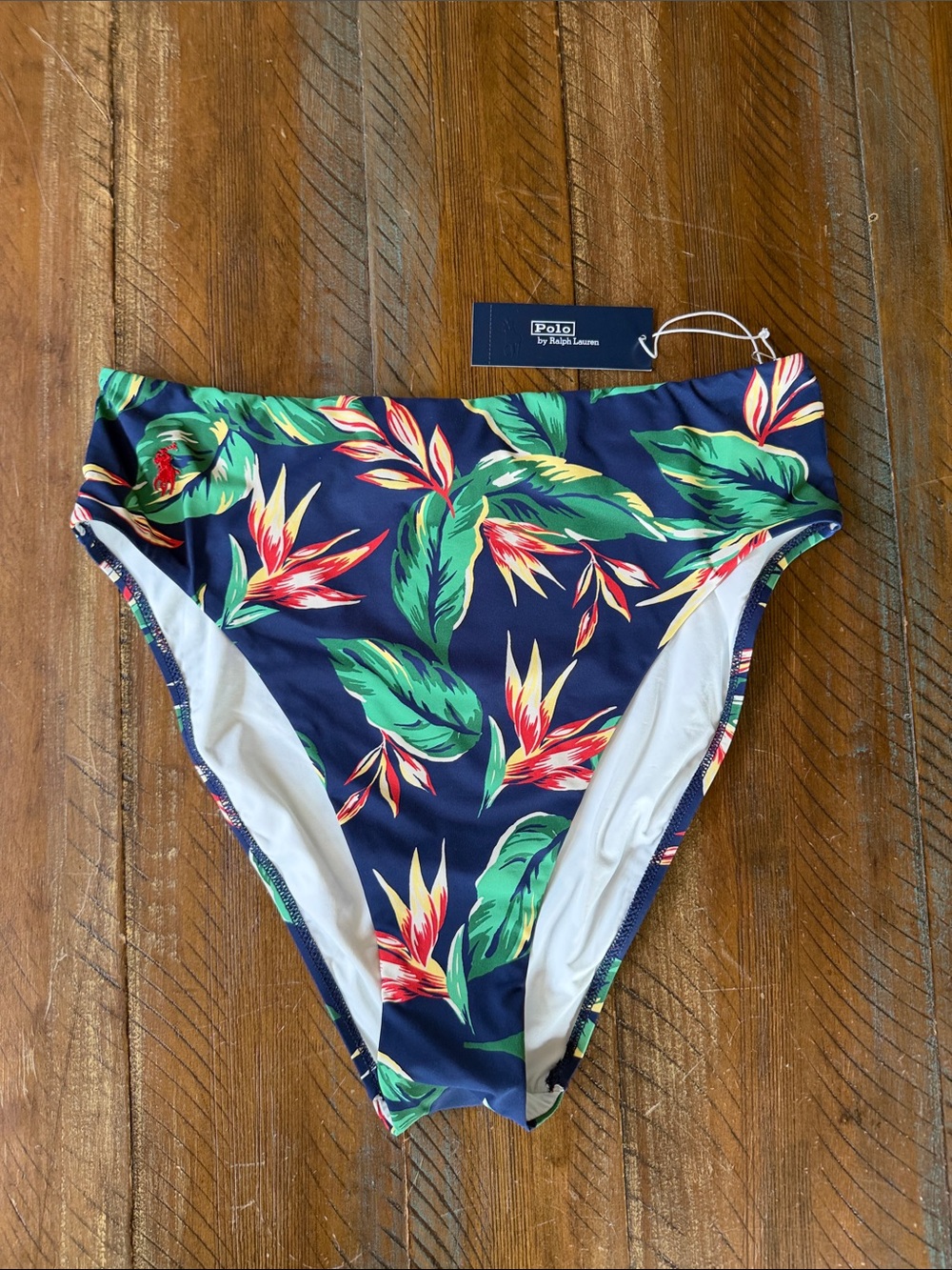 Women’s Polo Ralph Lauren Swimsuit Bikini Bottom New Large NWT Tropical